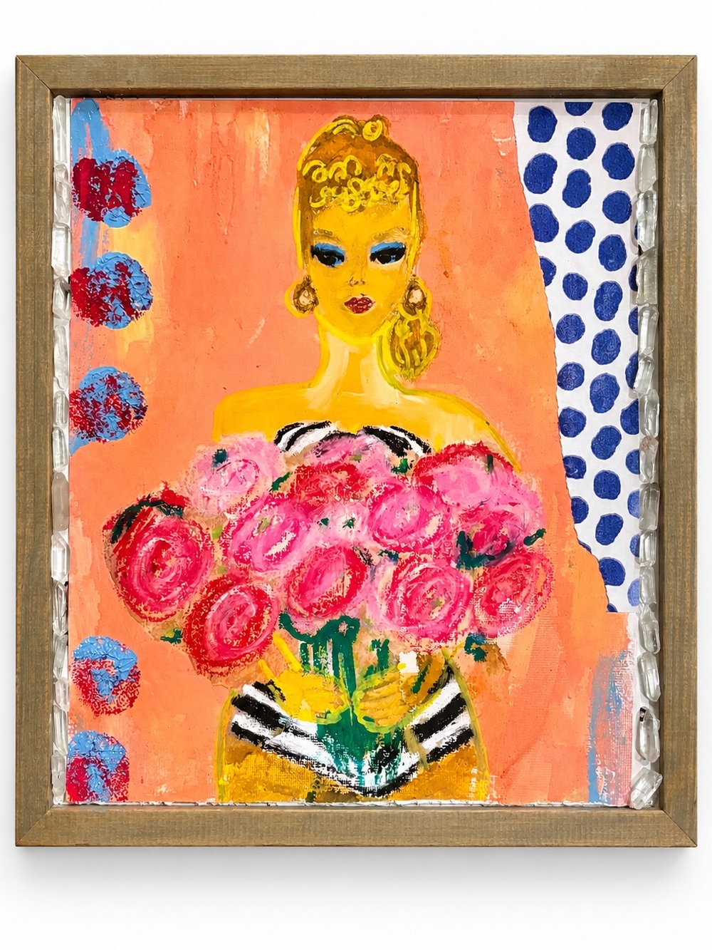 Pink Bouquet Portrait Wall